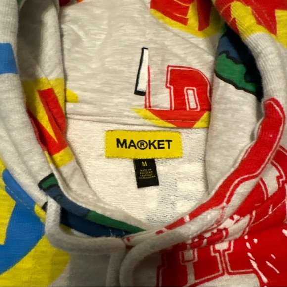 Men’s graphic sweatshirt with a grey base and multicolored graphics - Picture 2 of 3